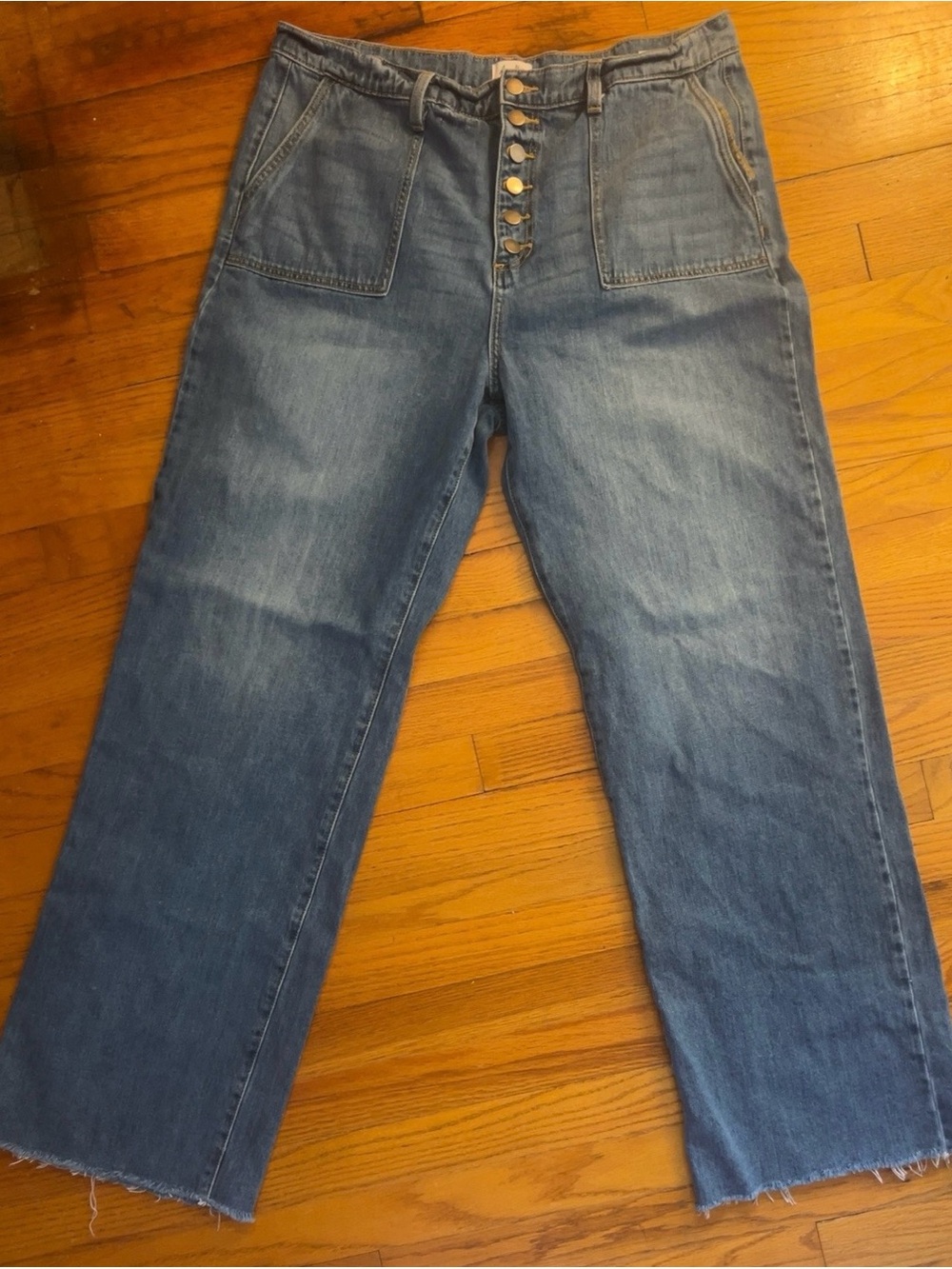 Amalli Talli Raegan Tall Wide Leg Jeans W34 L34 Button Fly